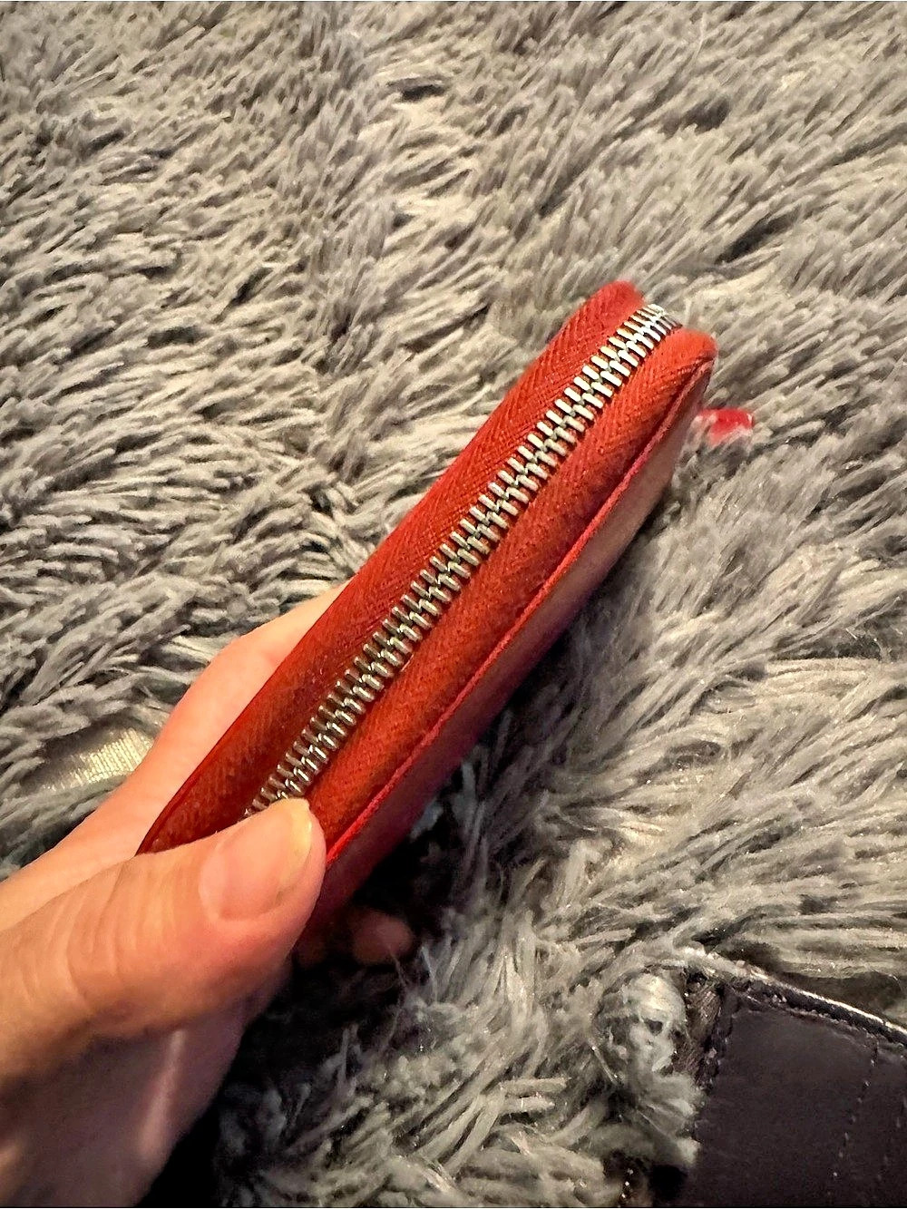 Coach Red Zip-Around Wallet - Picture 6 of 6